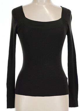 Gucci Olive and Brown Long Sleeve Ribbed Knit Top Shirt Made in Italy-Size L